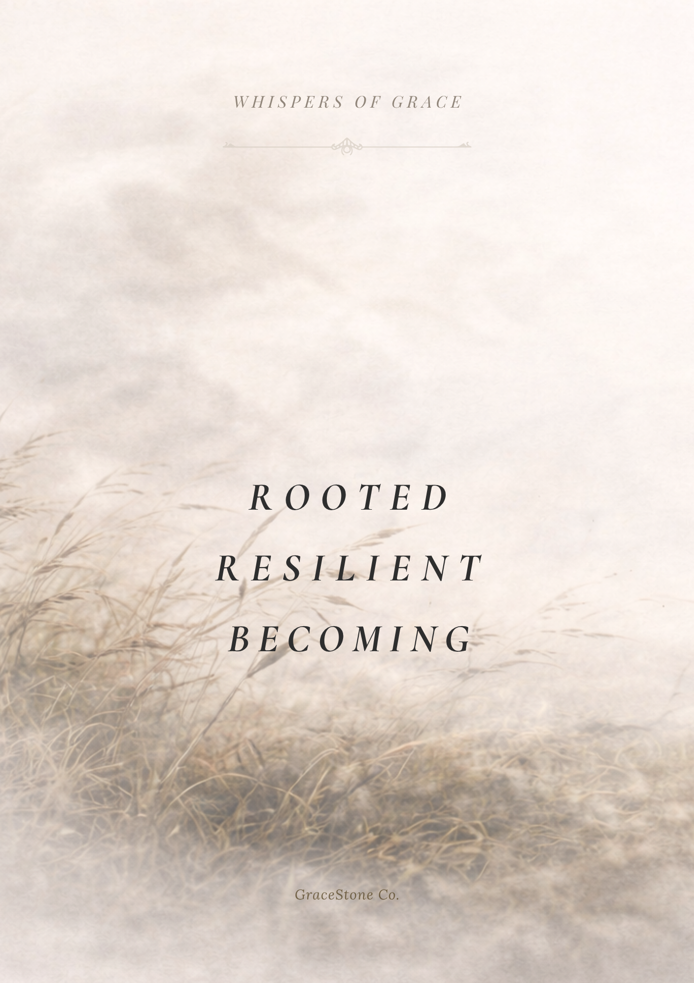 After the Storm reflection card collection by GraceStone Co with calming neutral storm-inspired design