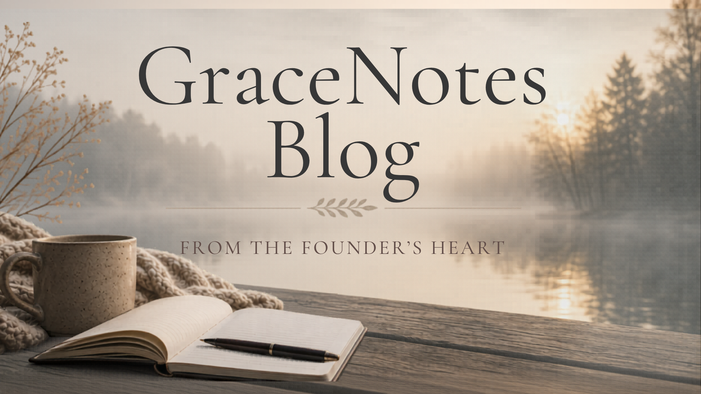 GraceNotes cover image by GraceStone Co featuring soft misty landscape and calming neutral tones