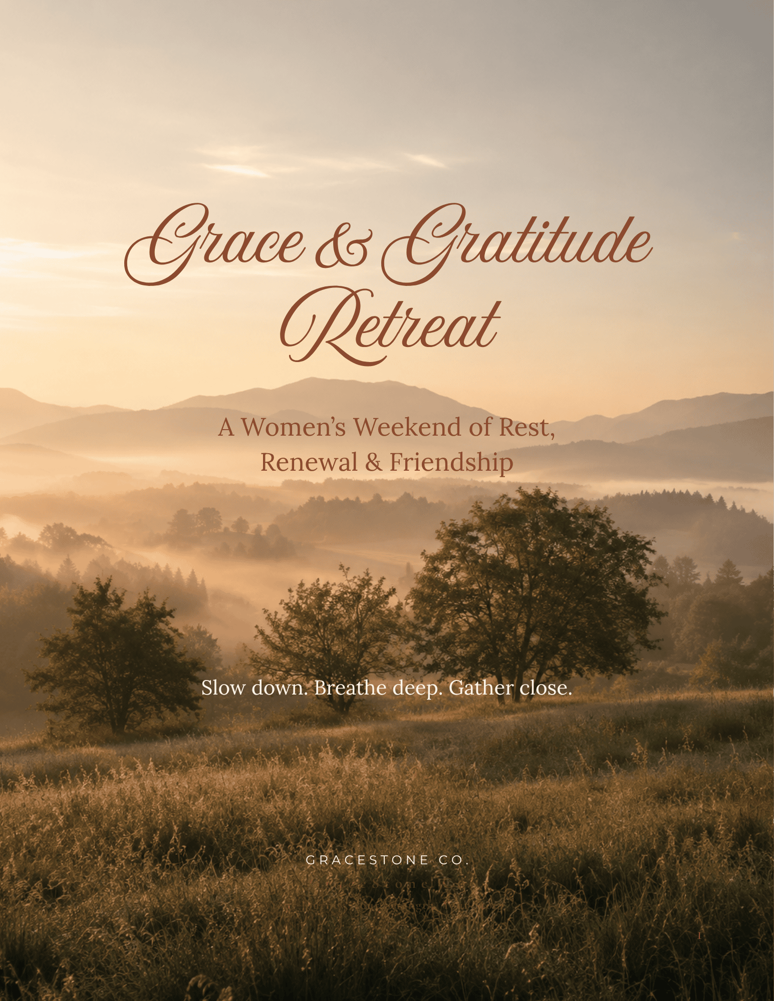 Grace & Gratitude Retreat Workbook
