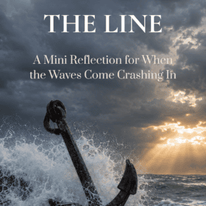 Iron anchor withstanding crashing waves for GraceStone's Hold the Line Reflection series.